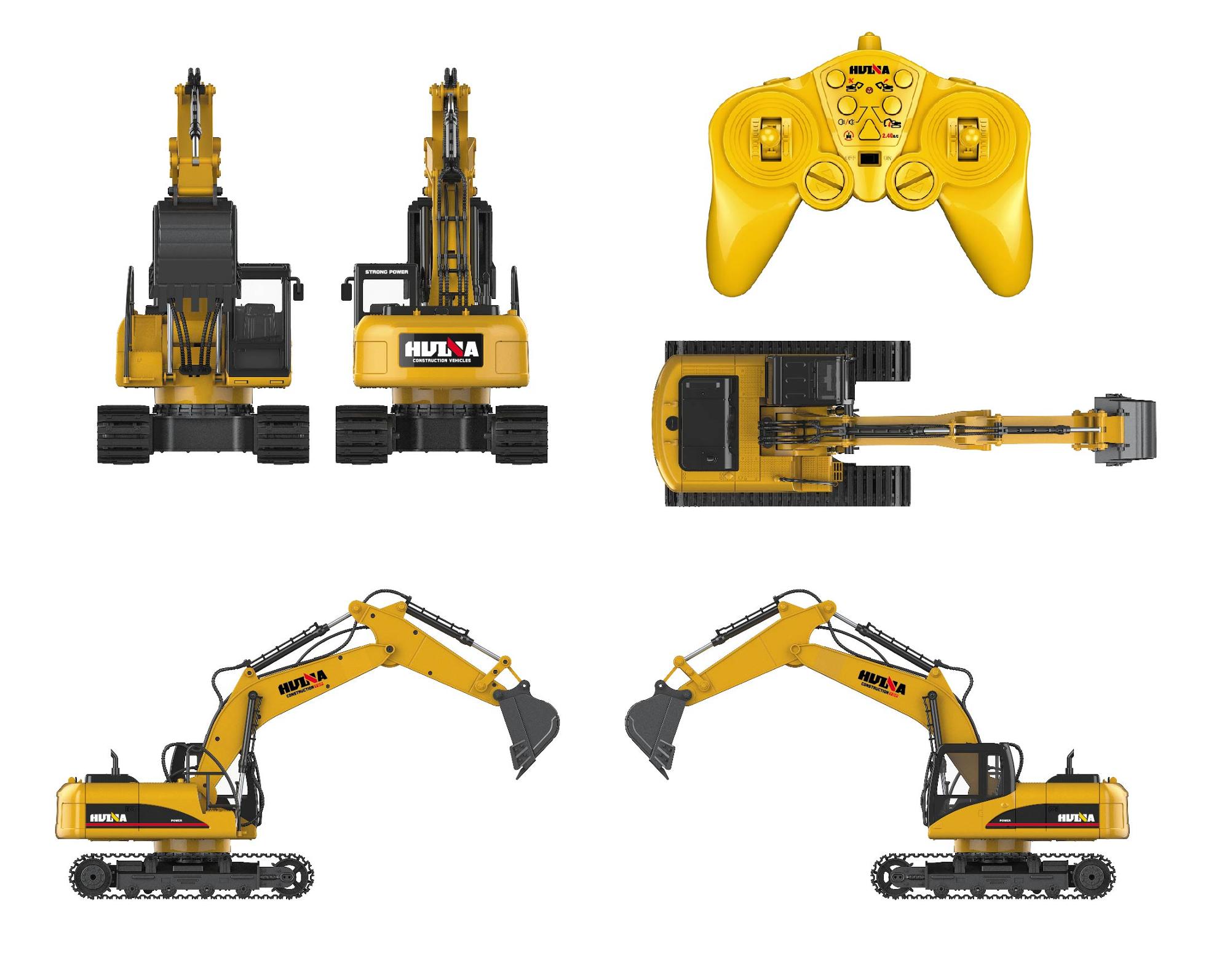 hugine rc excavator