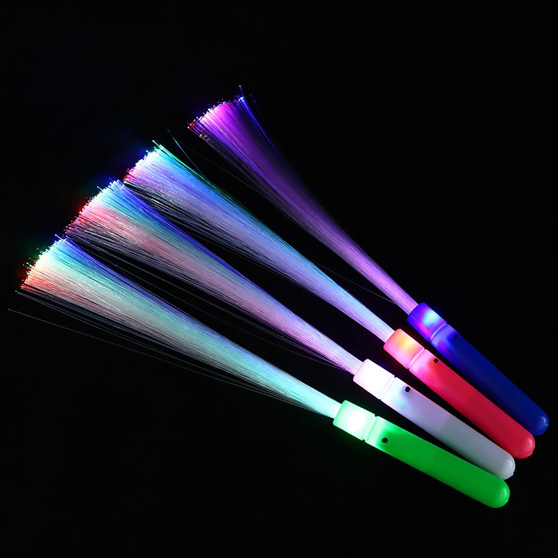 Coolerstuff white concert party led flash fiber optic light up wand