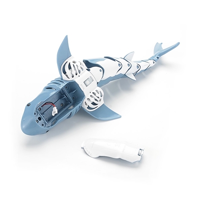 Waterproof realistic shark toy swimming pool fish robot toy underwater ...