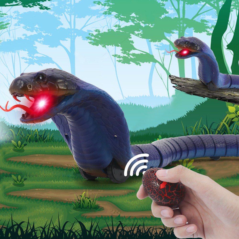 Other toys and hobbies B/O animals cobra king snake remote control moving snake electronic toy