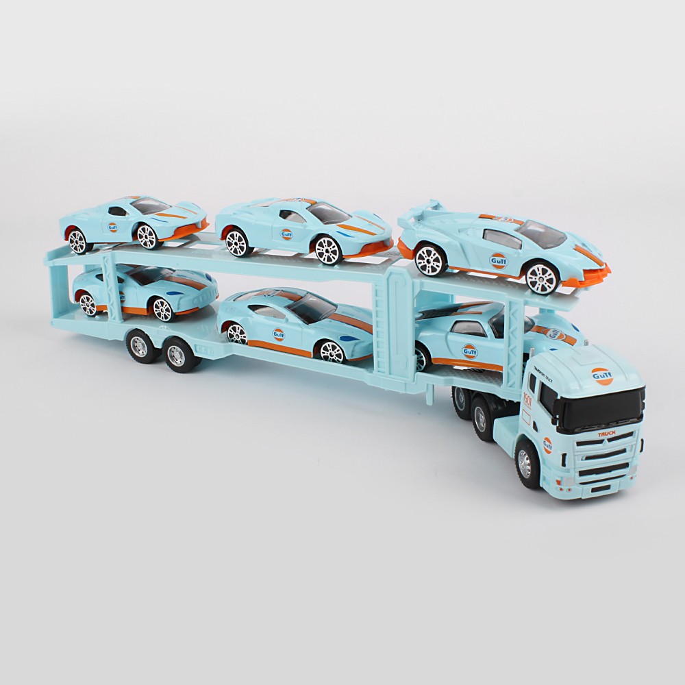 Pull-Back Alloy Tractor-Trailer Toy