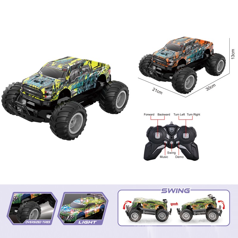 2.4G 1:14 R/C stunt off-road vehicle