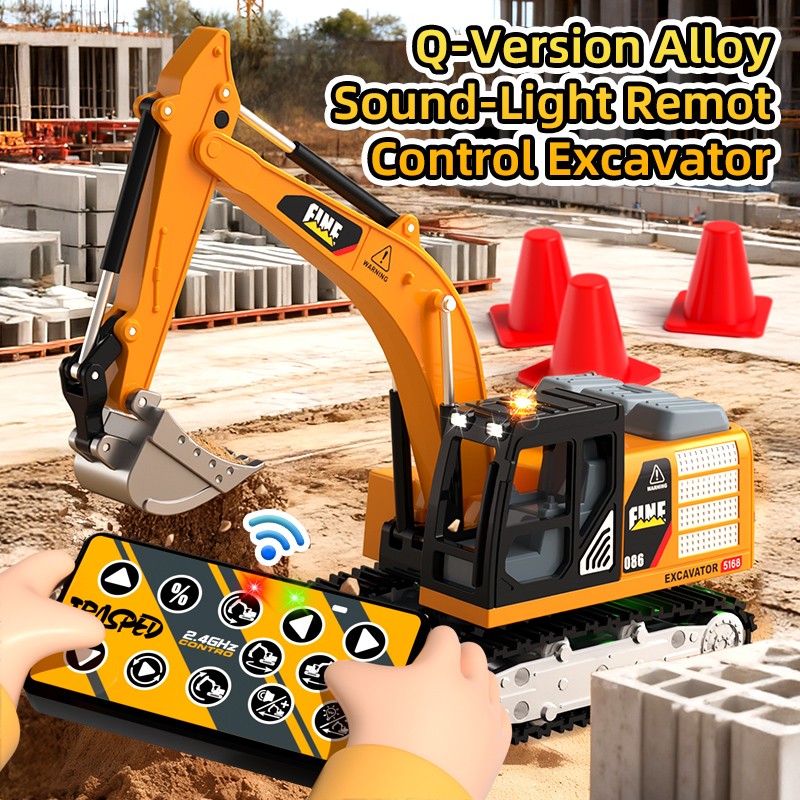 1:64 2.4G & Bluetooth Alloy RC Excavator