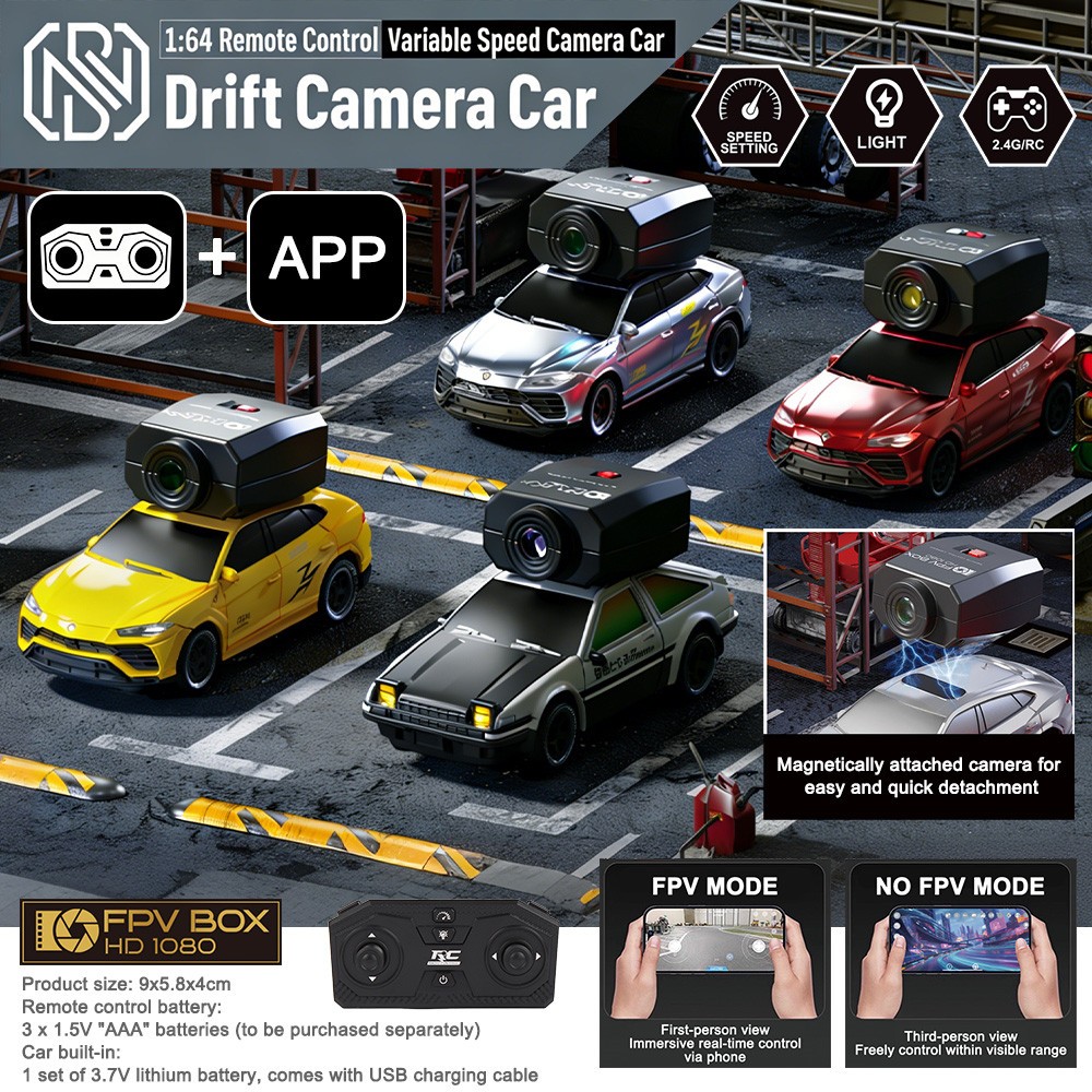 2.4G 1:64 R/C ALLOY Remote Control Drift WIFI Car