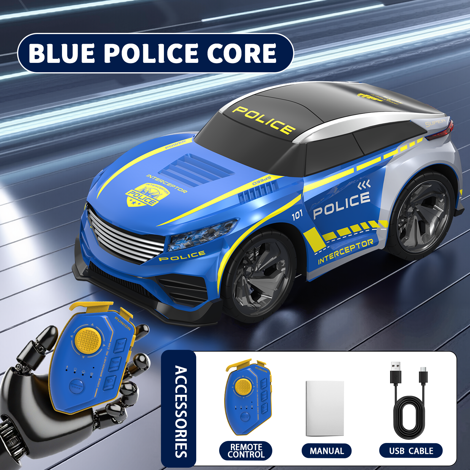 2.4G Voice-Changing RC Car Kids Electric Toy